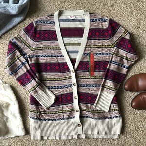 Mossimo Tribal Pattern Sweater sz M